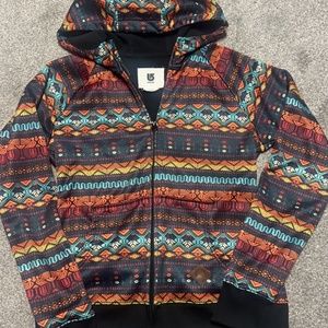 Ski/Snowboarding Burton dry ride Aztec zip up sweatshirt